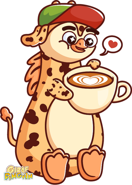 Girafpingvin without morning coffee? Never! ☕