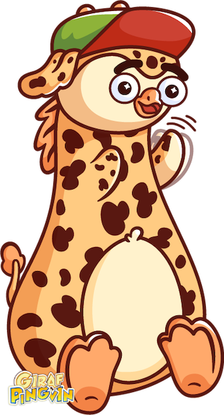 GirafPingvin vinker!